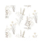 Sample AB42446 Flourish Abby Rose 4, Beige Flora Wallpaper in Grey, Sepia Beige by Norwall