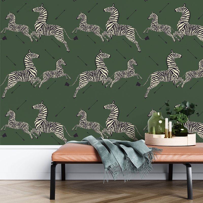 Shop Scs3871 Scalamandrenuwallpaper Serengetigreen Nuwallpaper Wallpaper