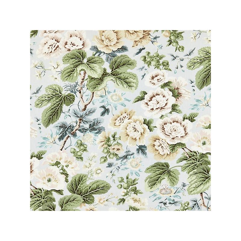 Sample 16595-003 Highgrove Linen Print, Rain - Scalamandre Fabric (SC 000316595)