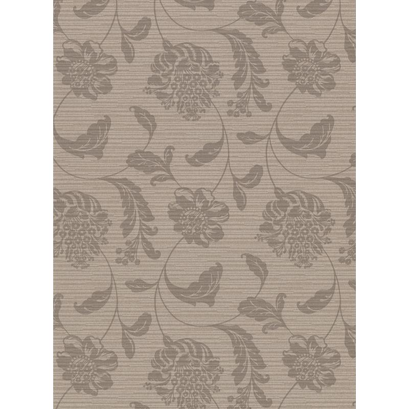 Sample 2910-2751 Warner Basics V, Holiday Brown Jacobean Wallpaper by Warner