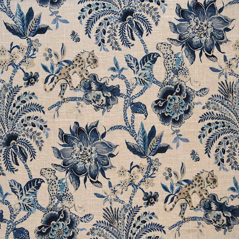 Sample 7839 Meow Indigo Magnolia Fabric