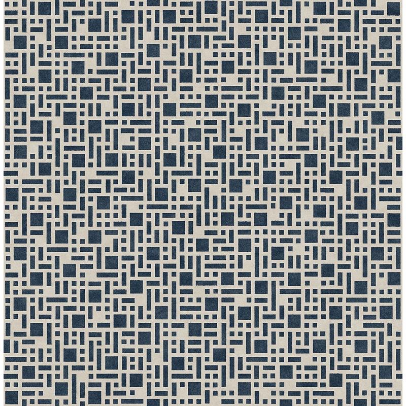 Search 2764-24339 Bento Indigo Geometric Mistral A-Street Prints Wallpaper