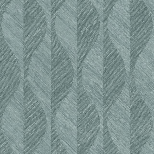 Buy 4025-82505 Radiance Oresome Teal Ogee Wallpaper Teal by Advantage