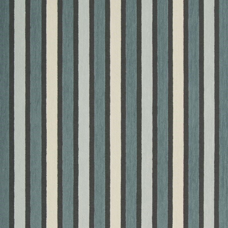 Looking 35083.511.0 Guru Mineral Stripes Slate by Kravet Contract Fabric