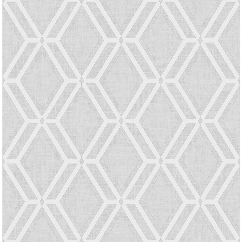 Acquire 4025-82545 Radiance Mersenne Grey Geometric Wallpaper Grey by Advantage