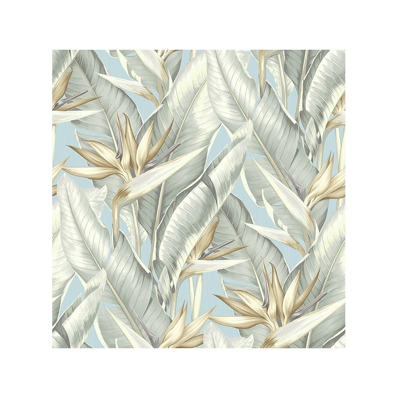 Sample PS40202 Palm Springs, Arcadia Blueberry Banana Leaf by Kenneth James Wallpaper