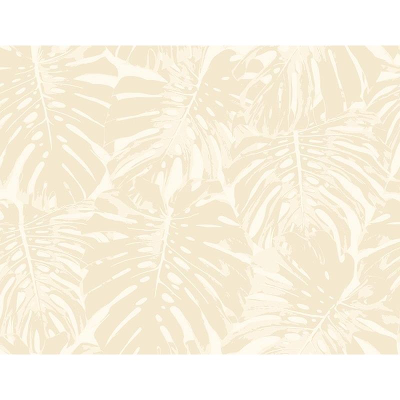 Sample TA20005 Tortuga, Neutrals, Leaves by Seabrook Wallpaper