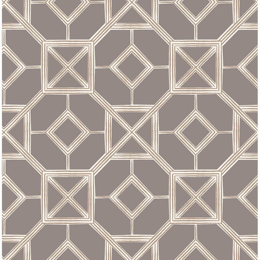 Acquire 4014-26413 Seychelles Livia Mauve Trellis Wallpaper Mauve A-Street Prints Wallpaper