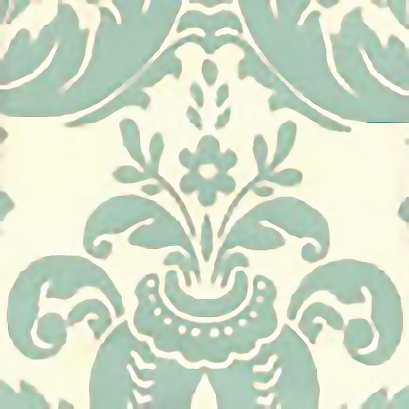 Shop 302155W Monty French Green On Off White by Quadrille Wallpaper