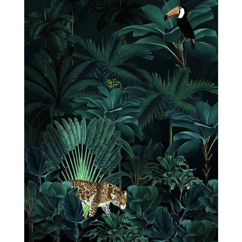 X4-1027 Colours  Jungle Night Wall Mural by Brewster,X4-1027 Colours  Jungle Night Wall Mural by Brewster2