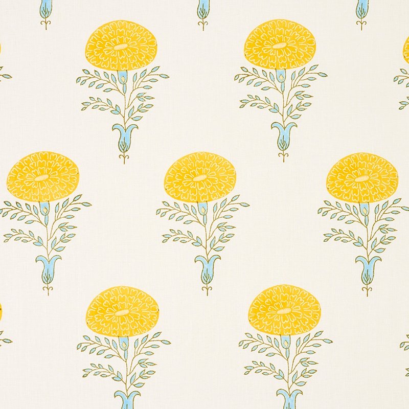 Purchase sample of 179320 Marigold, Yellow by Schumacher Fabric