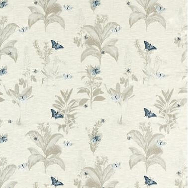 Find F1432/04 Monarch Mineral/Denim Botanical by Clarke And Clarke Fabric