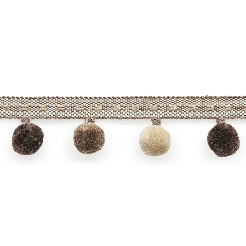 74364 | Poms, Taupe - Schumacher Fabric