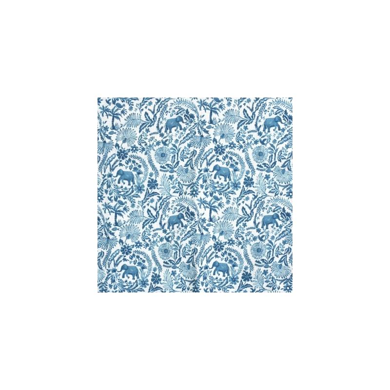 Shop S4137 Peacock Blue Floral Greenhouse Fabric