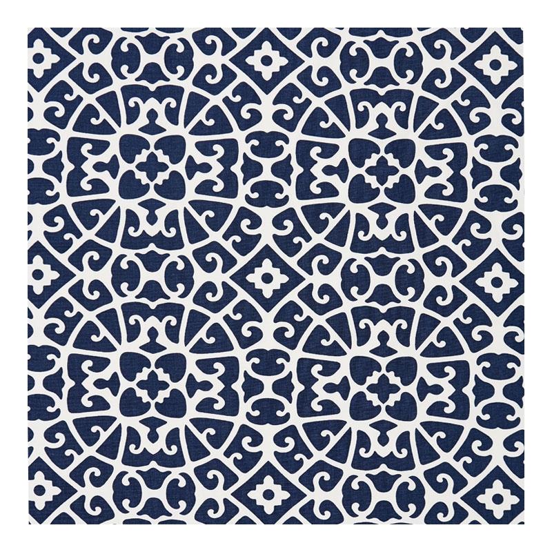 Sample 16559-005 Anshun Lattice, Indigo by Scalamandre Fabric (SC 000516559)