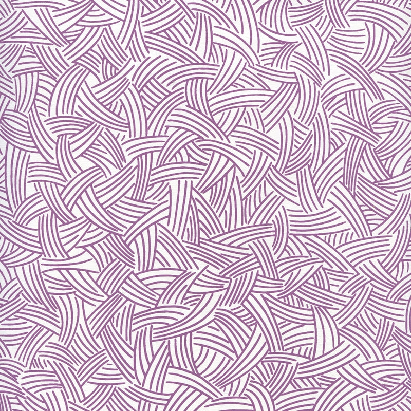 Shop AP404-08 Interweave Purple on Almost White by Quadrille Wallpaper