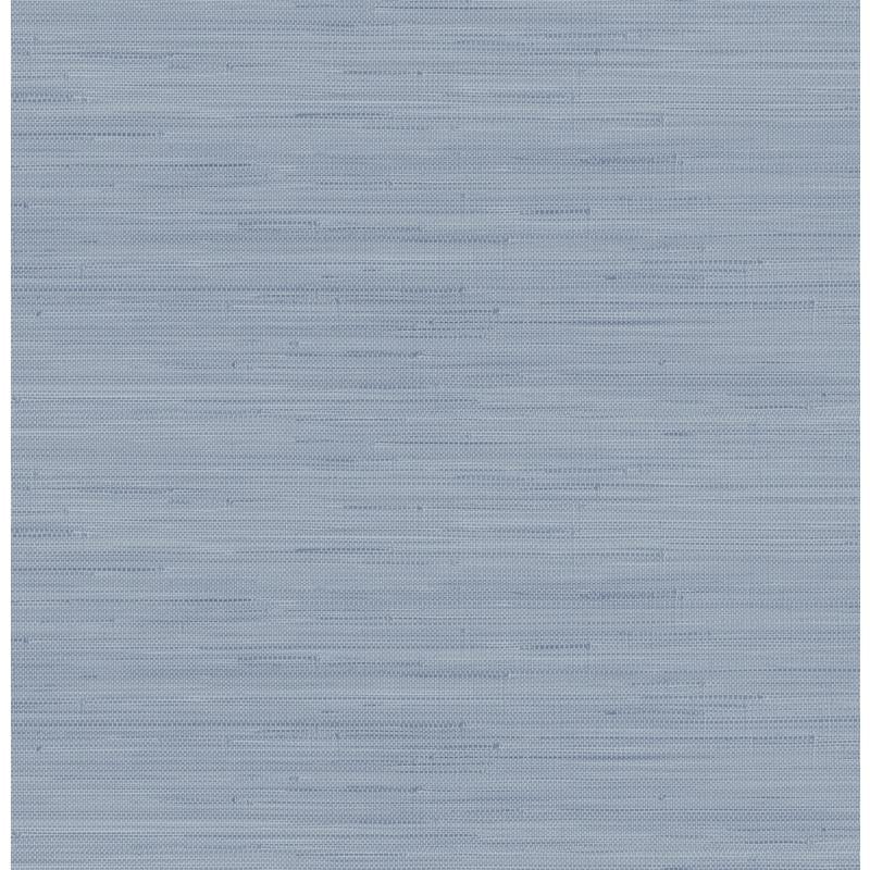 SSS4572 Society Social Mineral Blue Classic Faux Grasscloth Peel &amp; Stick Wallpaper by NuWallpaper