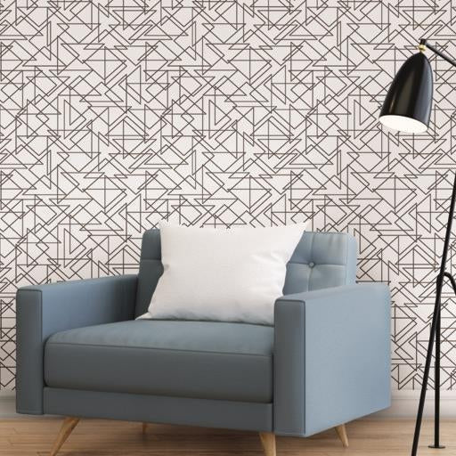 Select Psw1060Rl Geometrics Geometric Black Peel And Stick Wallpaper