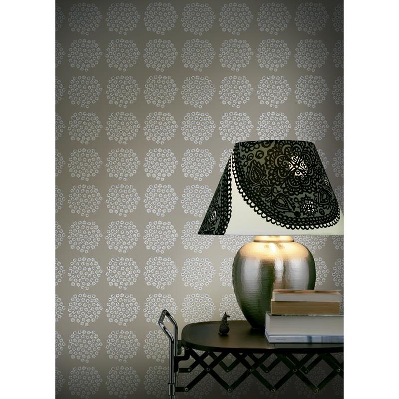 MKS4497 Marimekko Taupe Puketti Peel &amp; Stick Wallpaper by NuWallpaper4