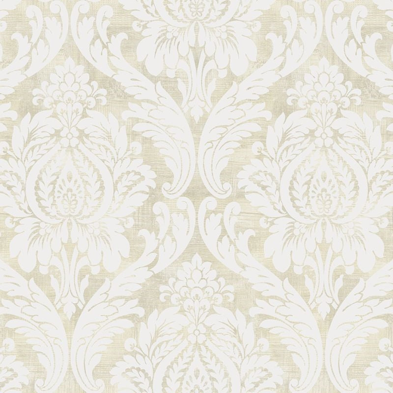 Save GR60103 Bella Casa Framed Damask by Wallquest Wallpaper