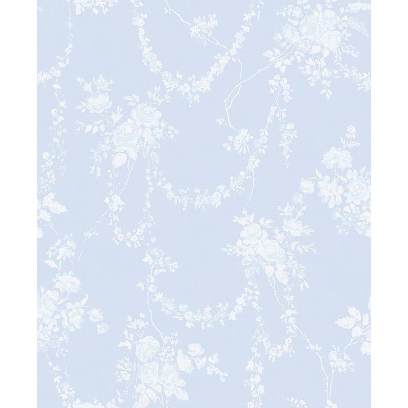 Sample AST4170 LoveShackFancy, Chandelier Gates Blue Gemstone Floral Drape by A-Street Prints Wallpaper