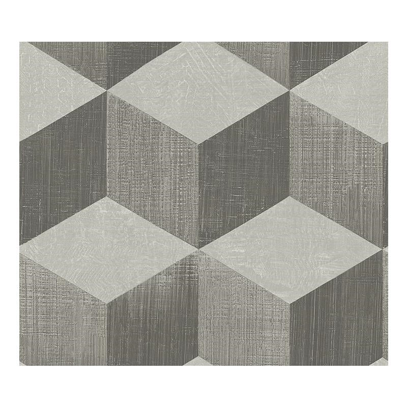 Sample Carl Robinson  CR61308, Norton color Gray  Blocks Wallpaper