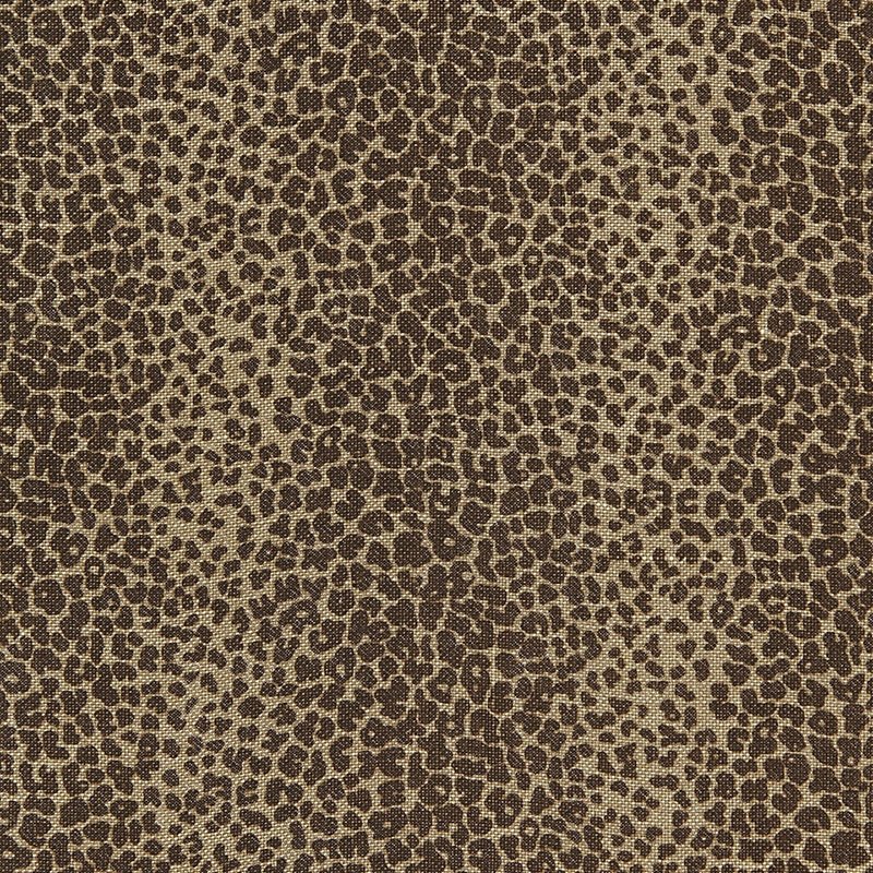 Search 174840 Leopard Linen Print Java by Schumacher Fabric