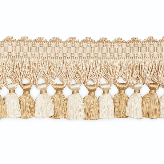 TF1054-2 | Johanna Tassel Fringe, Oatmeal/Eggshell - Schumacher Fabric
