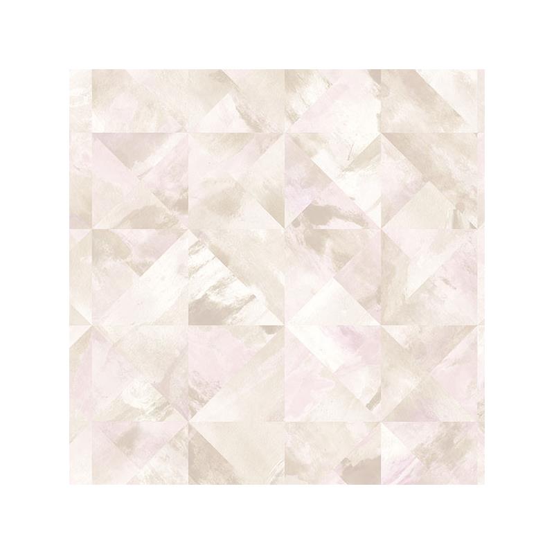Sample FW36820 Fresh Watercolors, Pink Mosaic Wallpaper in Pinks, Beige and Coffee by Norwall