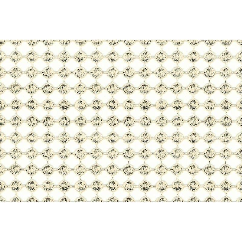 Sample 3987.11.0 Party Favors Sterling Silver Drapery Metallic Fabric by Kravet Couture