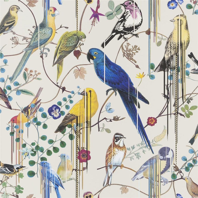 Shop PCL7017/07 Birds Sinfonia Jonc by Designer Guild Wallpaper