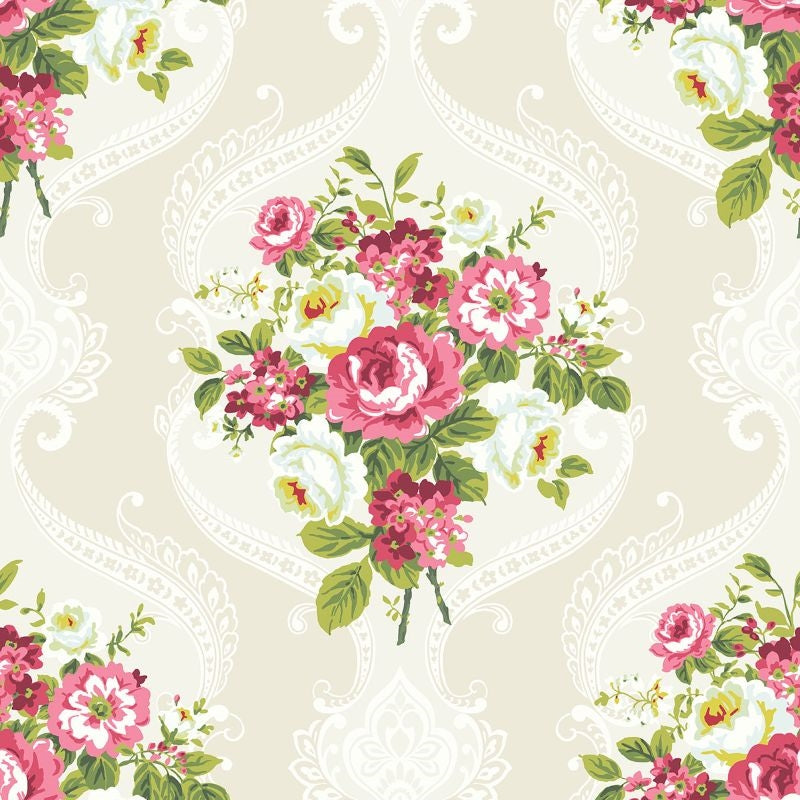 Acquire HC80001 Mod Chic Catch the Bouquet by Wallquest Wallpaper