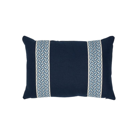 So7137018 Audrey Stripe Pillow Navy By Schumacher Furniture and Accessories 1,So7137018 Audrey Stripe Pillow Navy By Schumacher Furniture and Accessories 2