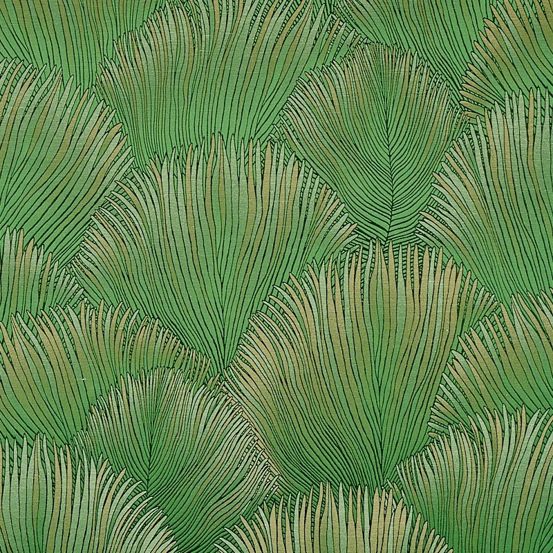 Purchase sample of 80551 Fondale, Green by Schumacher Fabric
