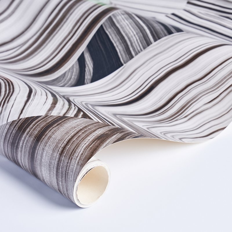 Purchase 5013890 Agate Slice Black And White Schumacher Wallcovering Wallpaper