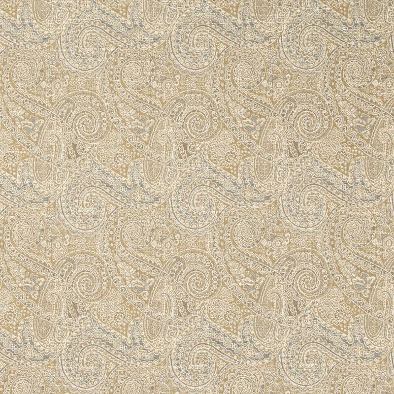Select 31524.16.0 Kasan Yellow/Gold/Gold Paisley by Kravet Contract Fabric