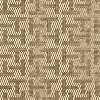 View ED85013.210.0 Monogram Mink by Threads Fabric