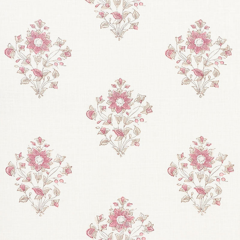 Purchase sample of 173763 Beatrice Bouquet, Pink by Schumacher Fabric
