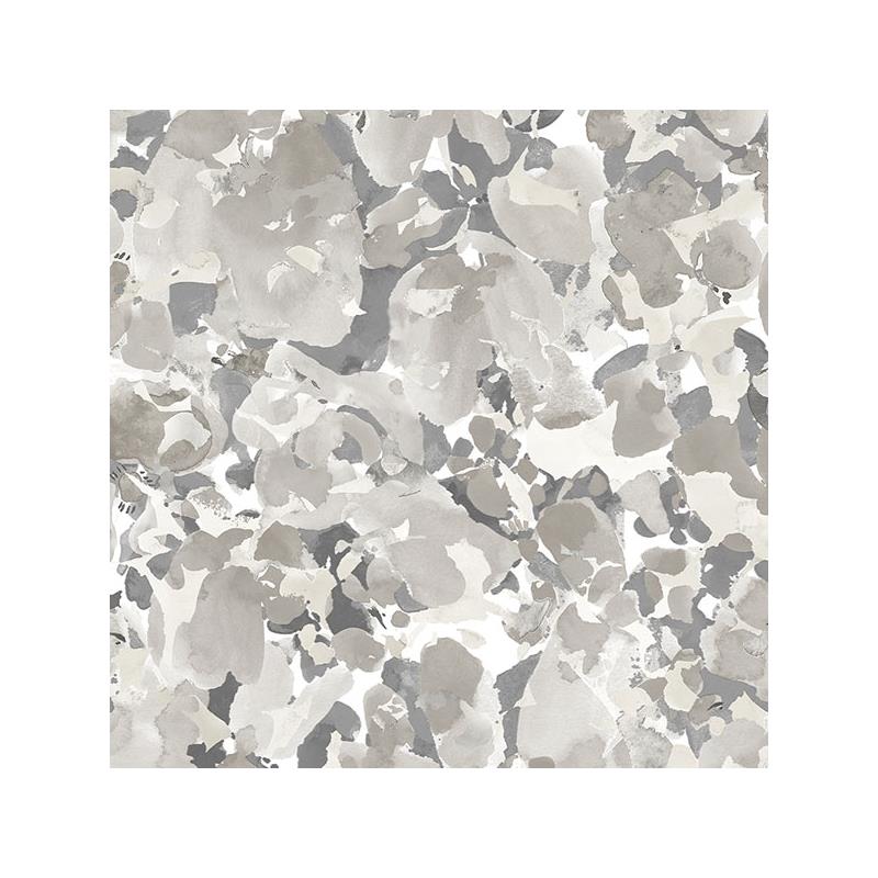 Sample FW36824 Fresh Watercolors, Green Bloom Wallpaper in shades of Grey by Norwall