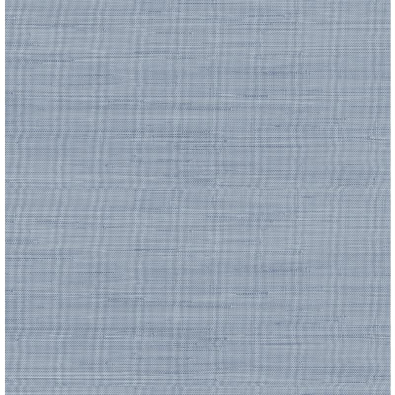 SSS4572 Society Social Mineral Blue Classic Faux Grasscloth Peel &amp; Stick Wallpaper by NuWallpaper