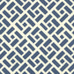 Sample 2220-10WP Edo, Navy on Off White by Quadrille Wallpaper