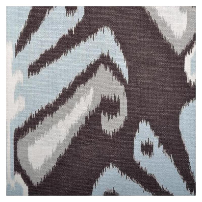 21041-680 Aqua/Cocoa - Duralee Fabric