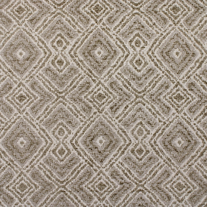 Select F3943 Taupe Neutral Geometric Greenhouse Fabric