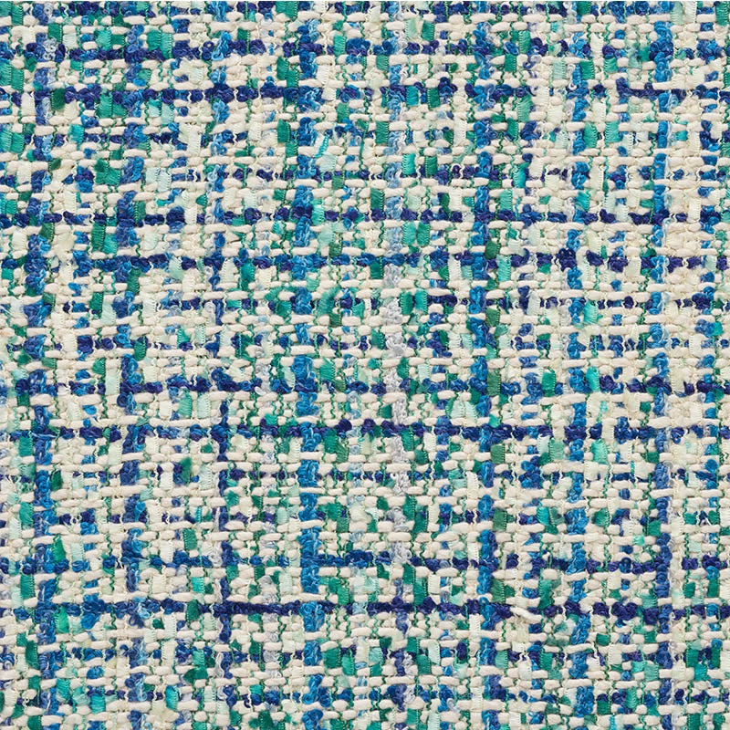 Purchase sample of 54236 Babe'S Tweed, Peacock by Schumacher Fabric