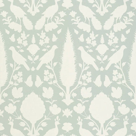 5004122 | Chenonceau, Aquamarine - Schumacher Wallpaper