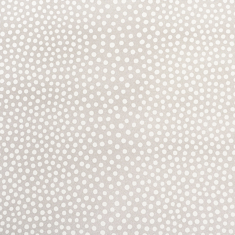 Order 5008780 Raindots Vinyl Warm Silver Schumacher Wallpaper