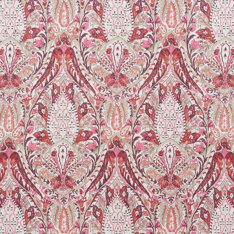 View 177672 Layla Paisley Plum & Pink by Schumacher Fabric
