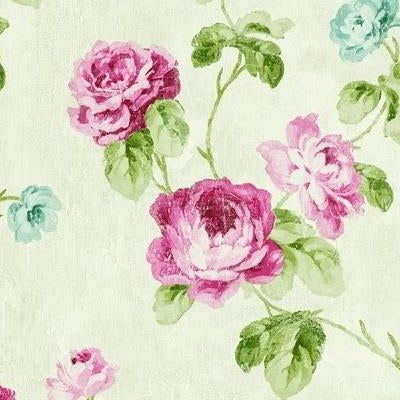 Purchase FI90101 Fleur Reds Floral by Seabrook Wallpaper