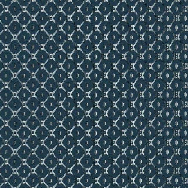 Search AF6528 Tea Garden Fretwork Blue by Ronald Redding Wallpaper