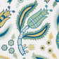 Looking 179850 Malabar Vine Peacock By Schumacher Fabric